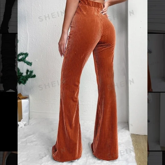 Copper Flare Leg Pants - Picture 2 of 4